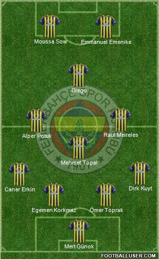 Fenerbahçe SK Formation 2014