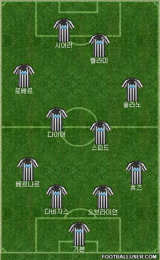 Newcastle United Formation 2014