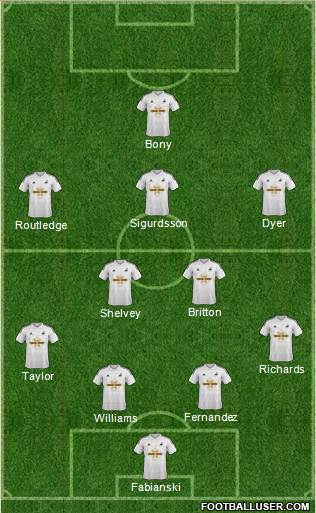 Swansea City Formation 2014
