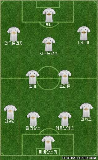 Swansea City Formation 2014