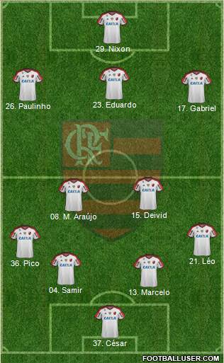 CR Flamengo Formation 2014