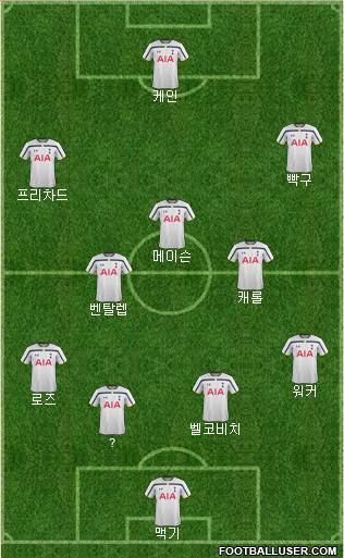 Tottenham Hotspur Formation 2014