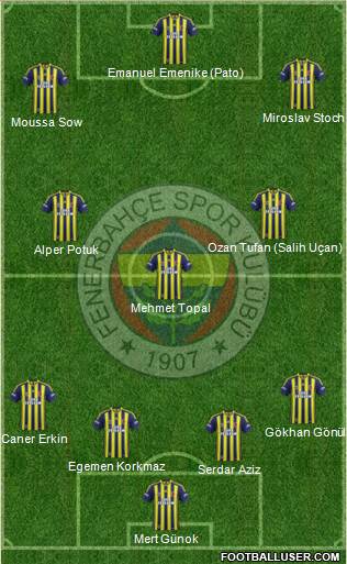 Fenerbahçe SK Formation 2014