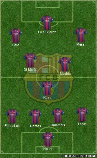 F.C. Barcelona Formation 2014
