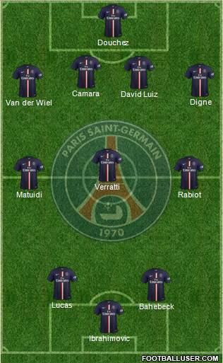 Paris Saint-Germain Formation 2014