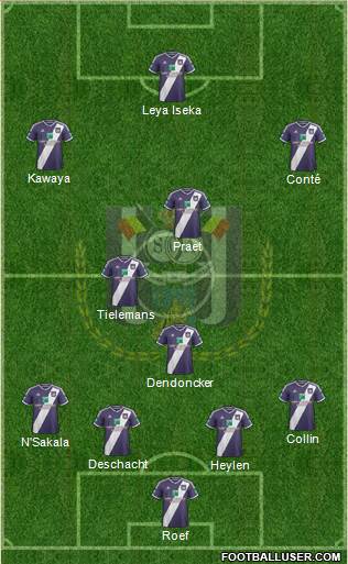 RSC Anderlecht Formation 2014