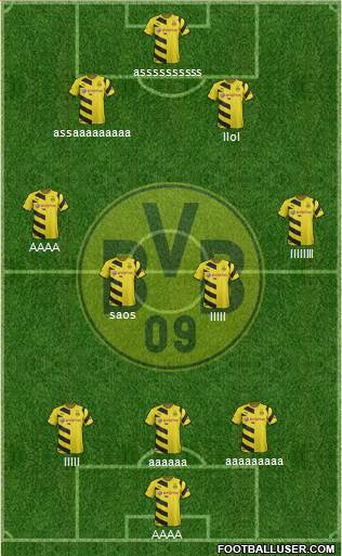 Borussia Dortmund Formation 2015