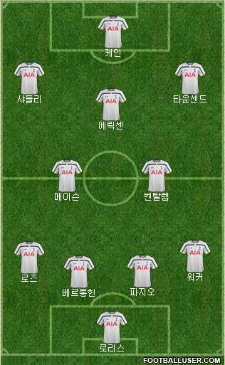 Tottenham Hotspur Formation 2015