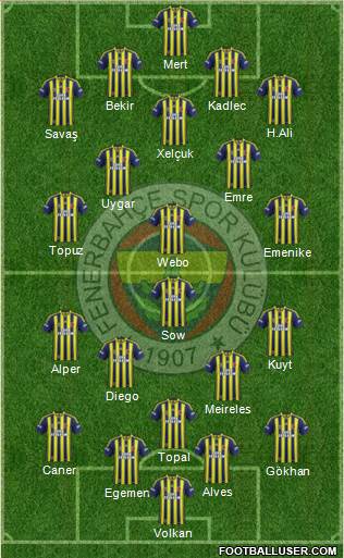 Fenerbahçe SK Formation 2015