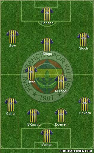 Fenerbahçe SK Formation 2015