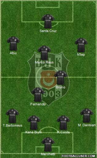 Besiktas JK Formation 2015