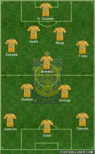 Club Universitario de Nuevo León Formation 2015