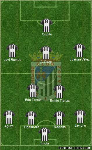 C.D. Badajoz S.A.D. Formation 2015