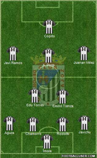 C.D. Badajoz S.A.D. football formation