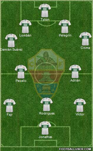 Elche C.F., S.A.D. Formation 2015