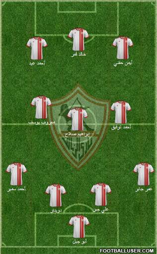 Zamalek Sporting Club Formation 2015