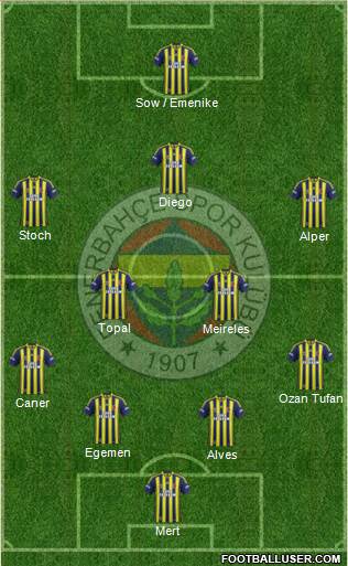 Fenerbahçe SK Formation 2015