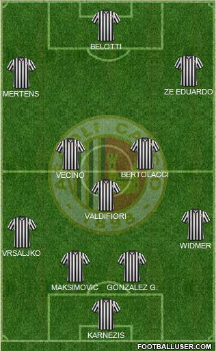 Ascoli football formation