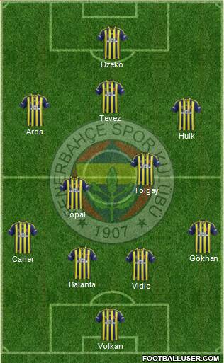 Fenerbahçe SK Formation 2015