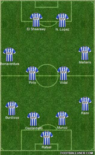 Brighton and Hove Albion Formation 2015