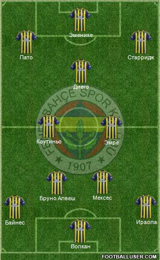 Fenerbahçe SK Formation 2015