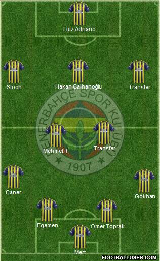 Fenerbahçe SK Formation 2015