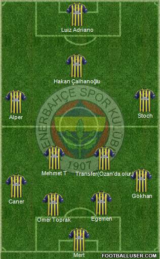 Fenerbahçe SK Formation 2015