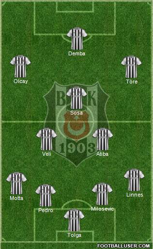 Besiktas JK Formation 2015