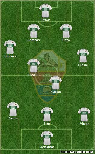 Elche C.F., S.A.D. Formation 2015