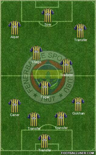 Fenerbahçe SK Formation 2015