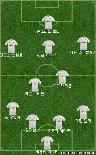 Swansea City Formation 2015