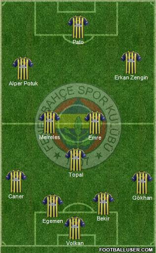 Fenerbahçe SK Formation 2015