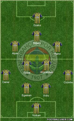 Fenerbahçe SK Formation 2015
