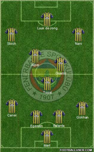 Fenerbahçe SK Formation 2015