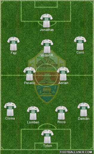 Elche C.F., S.A.D. Formation 2015