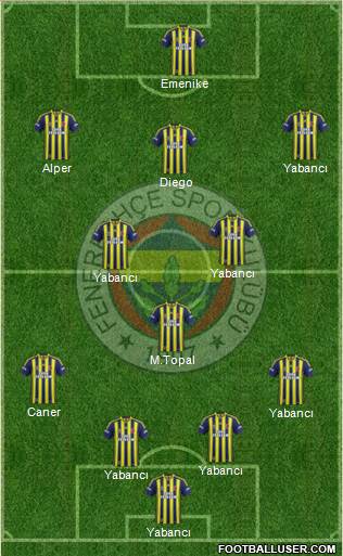Fenerbahçe SK Formation 2015