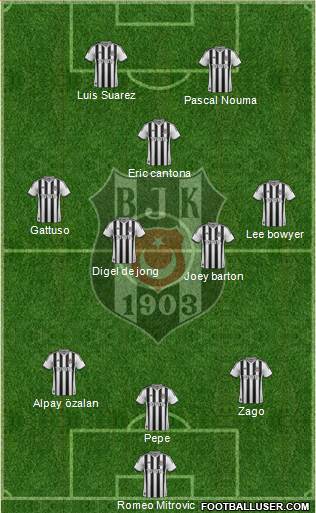 Besiktas JK Formation 2015