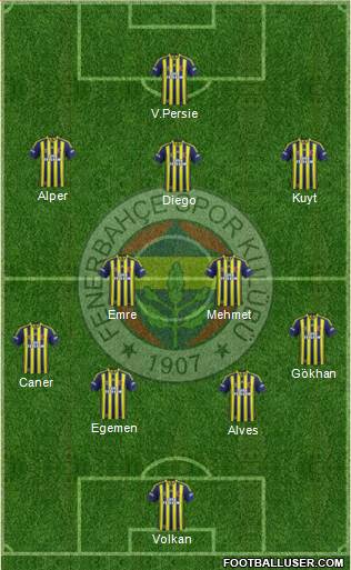 Fenerbahçe SK Formation 2015