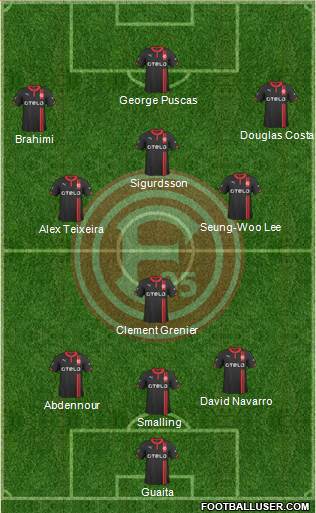 Fortuna Düsseldorf Formation 2015