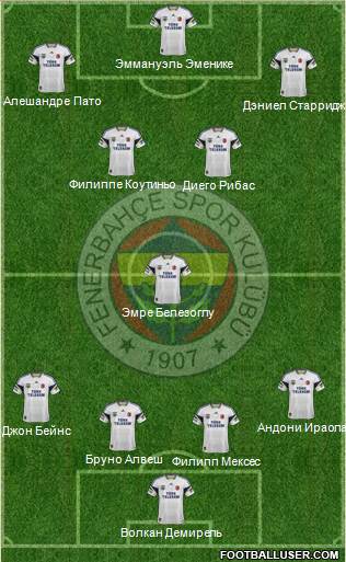 Fenerbahçe SK Formation 2015