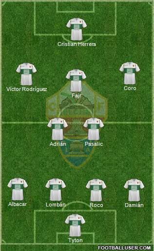 Elche C.F., S.A.D. Formation 2015