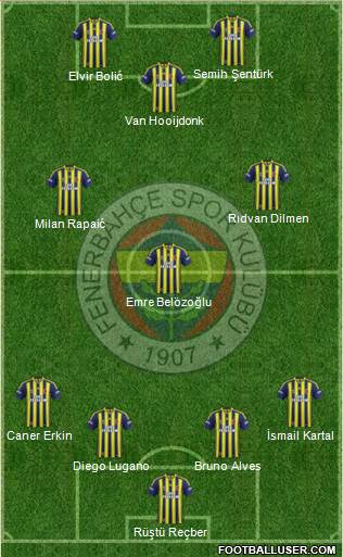 Fenerbahçe SK Formation 2015