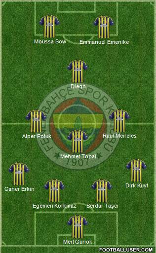 Fenerbahçe SK Formation 2015
