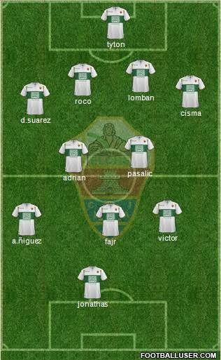 Elche C.F., S.A.D. Formation 2015