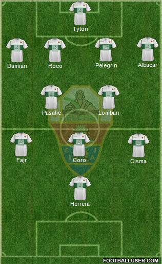 Elche C.F., S.A.D. Formation 2015