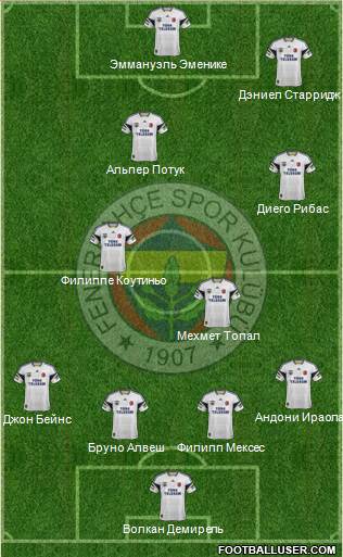 Fenerbahçe SK Formation 2015