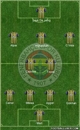 Fenerbahçe SK Formation 2015