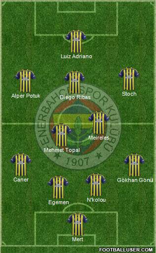 Fenerbahçe SK Formation 2015