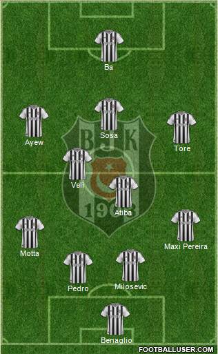 Besiktas JK Formation 2015
