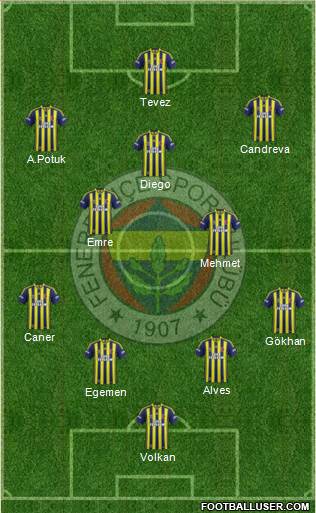 Fenerbahçe SK Formation 2015